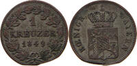 BAYERN 1 KREUZER Maximilian II. Joseph (1848-1864) -