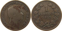 BADEN DURLACH 1 KREUZER Leopold (1830-1852) -