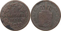 BAYERN 1 KREUZER Maximilian II. Joseph (1848-1864) -