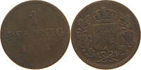 BAYERN 1 PFENNIG Maximilian II. Joseph (1848-1864) -