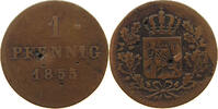 BAYERN 1 PFENNIG Maximilian II. Joseph (1848-1864) -