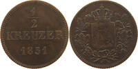 BAYERN 1/2 KREUZER Maximilian II. Joseph (1848-1864) -