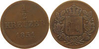 BAYERN 1/2 KREUZER Maximilian II. Joseph (1848-1864) -