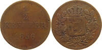BAYERN 1/2 KREUZER Maximilian II. Joseph (1848-1864) -