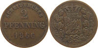 BAYERN 2 PFENNIG Ludwig II. (1864-1886) -