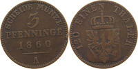 BRANDENBURG PREUSSEN 3 PFENNIG Friedrich Wilhelm IV. (1840-1861) -