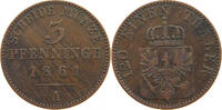 BRANDENBURG PREUSSEN 3 PFENNIG Friedrich Wilhelm IV. (1840-1861) -