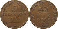 BRANDENBURG PREUSSEN 3 PFENNIG Wilhelm I. (1861-1888) -