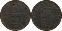 BRANDENBURG PREUSSEN 3 PFENNIG Wilhelm I. (1861-1888) -