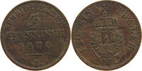BRANDENBURG PREUSSEN 3 PFENNIG Wilhelm I. (1861-1888) -