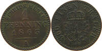 BRANDENBURG PREUSSEN PFENNIG Wilhelm I. (1861-1888) -