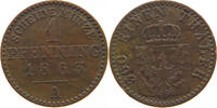 BRANDENBURG PREUSSEN PFENNIG Wilhelm I. (1861-1888) -