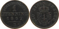 BRANDENBURG PREUSSEN PFENNIG Wilhelm I. (1861-1888) -
