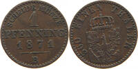 BRANDENBURG PREUSSEN PFENNIG Wilhelm I. (1861-1888) -