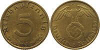 DRITTES REICH 5 REICHSPFENNIG 1938 J SS 6,00 EUR  + 5,99 EUR frais d'envoi