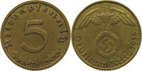 DRITTES REICH 5 REICHSPFENNIG 1938 J SS 6,00 EUR  + 5,99 EUR frais d'envoi