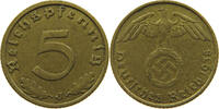 DRITTES REICH 5 REICHSPFENNIG 1938 J SS 6,00 EUR  + 5,99 EUR frais d'envoi