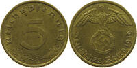 DRITTES REICH 5 REICHSPFENNIG 1939 A SS 6,00 EUR  + 5,99 EUR frais d'envoi
