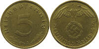 DRITTES REICH 5 REICHSPFENNIG 1939 A SS 6,00 EUR  + 5,99 EUR frais d'envoi