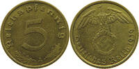 DRITTES REICH 5 REICHSPFENNIG 1939 A SS-VZ 6,00 EUR  + 5,99 EUR frais d'envoi