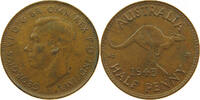 AUSTRALIA 1/2 PENNY 1943 GEORGE VI. (1936-1952) SS 6,00 EUR  + 5,99 EUR frais d'envoi