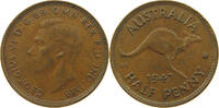 AUSTRALIA 1/2 PENNY 1947 GEORGE VI. (1936-1952) SS 6,00 EUR  + 5,99 EUR frais d'envoi