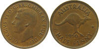 AUSTRALIA 1/2 PENNY 1950 GEORGE VI. (1936-1952) SS 6,00 EUR  + 5,99 EUR frais d'envoi