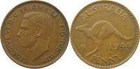 AUSTRALIA PENNY 1944 GEORGE VI. (1936-1952) SS 6,00 EUR  + 5,99 EUR frais d'envoi