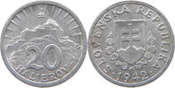 SLOVAKIA 20 HALIEROV 1942 SS 5,00 EUR  + 5,99 EUR frais d'envoi