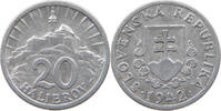 SLOVAKIA 20 HALIEROV 1942 SS 5,00 EUR  + 5,99 EUR frais d'envoi