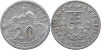 SLOVAKIA 20 HALIEROV 1943 SS 5,00 EUR  + 5,99 EUR frais d'envoi