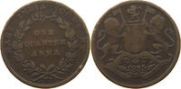 INDIA BRITISH 1/4 ANNA WILLIAM IV. (1830-1837) -