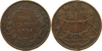 INDIA BRITISH 1/4 ANNA VICTORIA (1837-1901) -