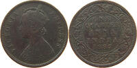 INDIA BRITISH 1/4 ANNA VICTORIA (1837-1901) -
