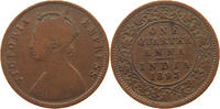 INDIA BRITISH 1/4 ANNA VICTORIA (1837-1901) -