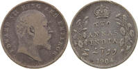 INDIA BRITISH 2 ANNAS EDWARD VII. (1901 - 1910) -