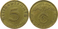 DRITTES REICH 5 REICHSPFENNIG 1938 F SS 6,00 EUR  + 5,99 EUR frais d'envoi
