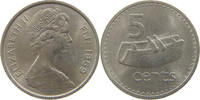 FIJI 5 CENTS ELIZABETH II. (1952-2022) -