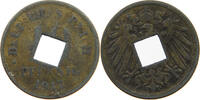 KAISERREICH 10 PFENNIG VERGOLDET -