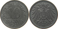 ERSATZMÜNZEN DES 1. WELTKRIEGS 10 PFENNIG ZINK -
