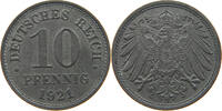 ERSATZMÜNZEN DES 1. WELTKRIEGS 10 PFENNIG ZINK -