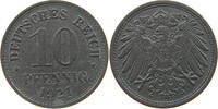 ERSATZMÜNZEN DES 1. WELTKRIEGS 10 PFENNIG ZINK -