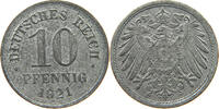 ERSATZMÜNZEN DES 1. WELTKRIEGS 10 PFENNIG ZINK -