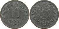 ERSATZMÜNZEN DES 1. WELTKRIEGS 10 PFENNIG ZINK -