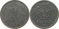 ERSATZMÜNZEN DES 1. WELTKRIEGS 10 PFENNIG ZINK -