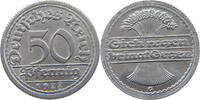 WEIMARER REPUBLIK 50 PFENNIG DOPPELSCHLAG 2 IM DATUM -