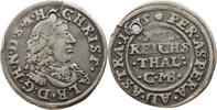 SCHLESWIG HOLSTEIN 1/16 TALER Christian Albrecht 1659-1694 -