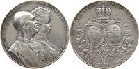 BRAUNSCHWEIG CALENBERG HANNOVER OSTFRIESLAND MEDAILLE Ernst August II. 1878-1923 auf seine silberne Hochzeit mit Thyra von Dänemark -