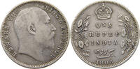 INDIA BRITISH 1 RUPEE EDWARD VII. (1901 - 1910) -