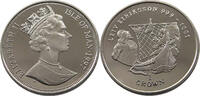 ISLE OF MAN 1 CROWN ELIZABETH II. (1952-2022) LEIV ERIKSSON -